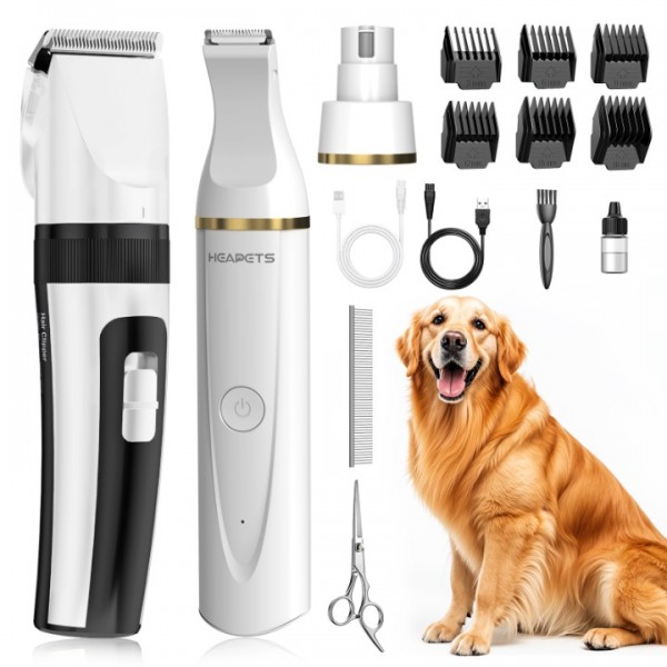 HEAPETS Dog Hair Clippers for Grooming Kit and Dog...